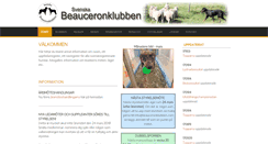 Desktop Screenshot of beauceronklubben.com